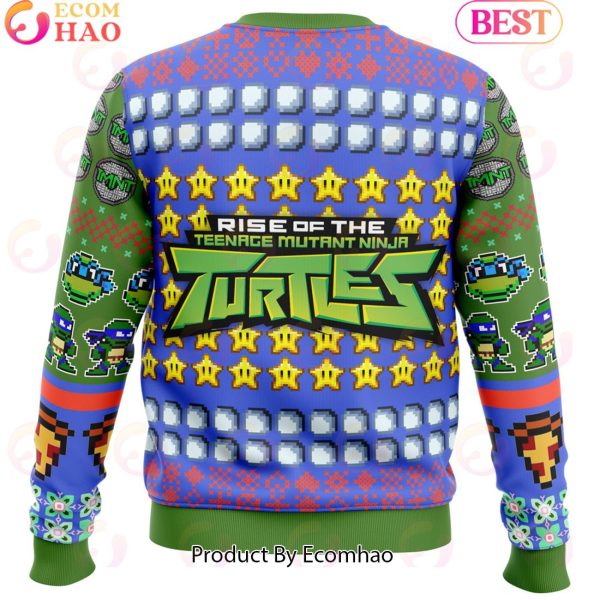 Leonardo Rise of the Teenage Mutant Ninja Turtles Ugly Christmas Sweater