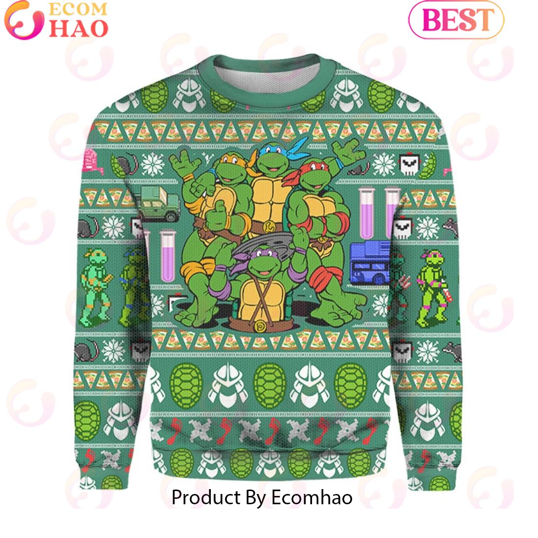 Ninja Turtles Ugly Christmas Sweater