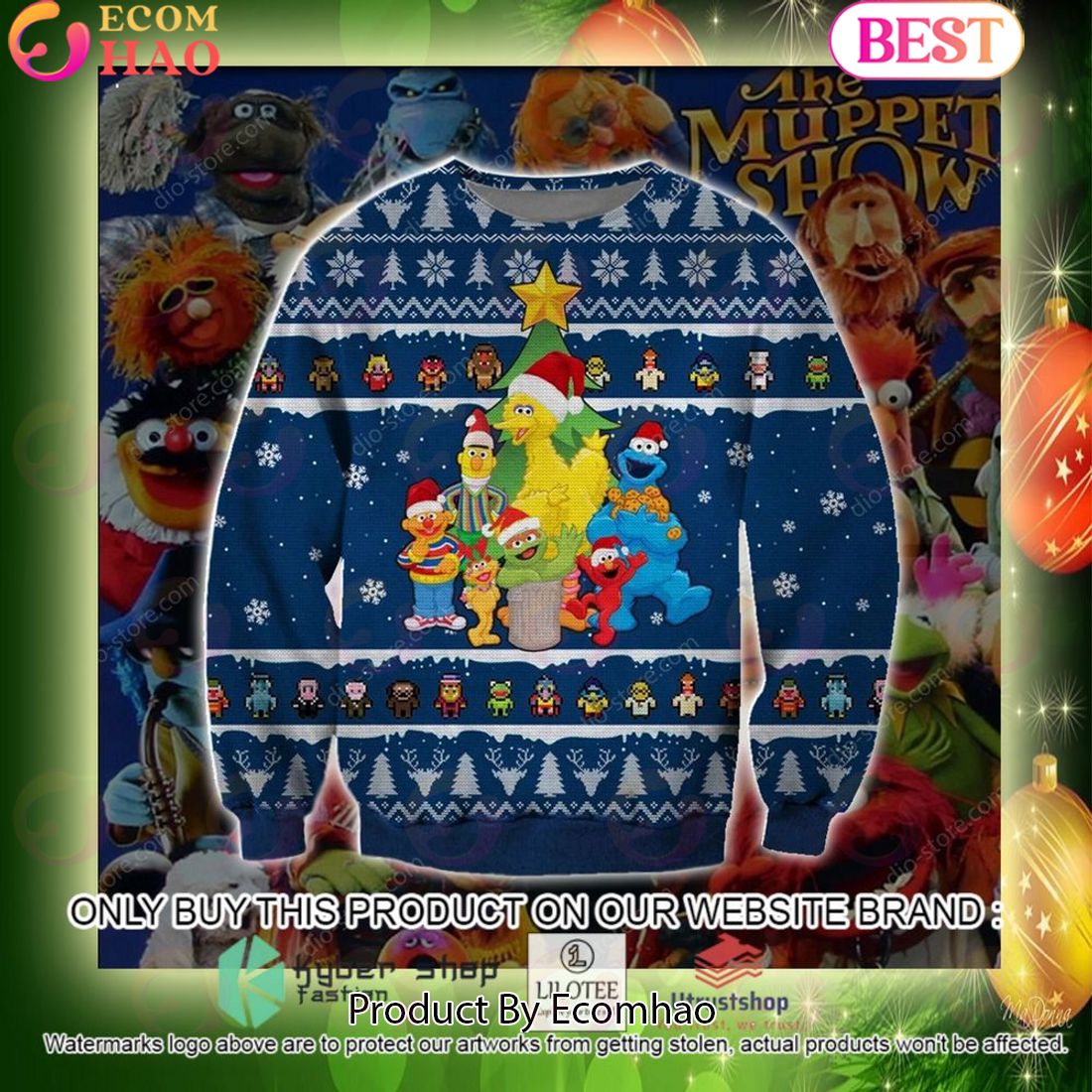 The Muppet Show Christmas Ugly Sweater