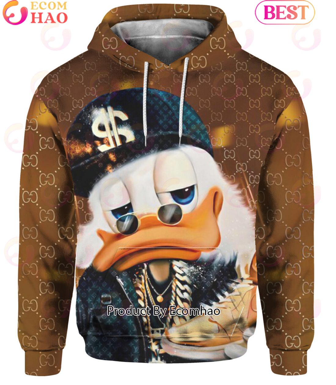 Scrooge Mcduck Gucci LV Hoodie Luxury Items