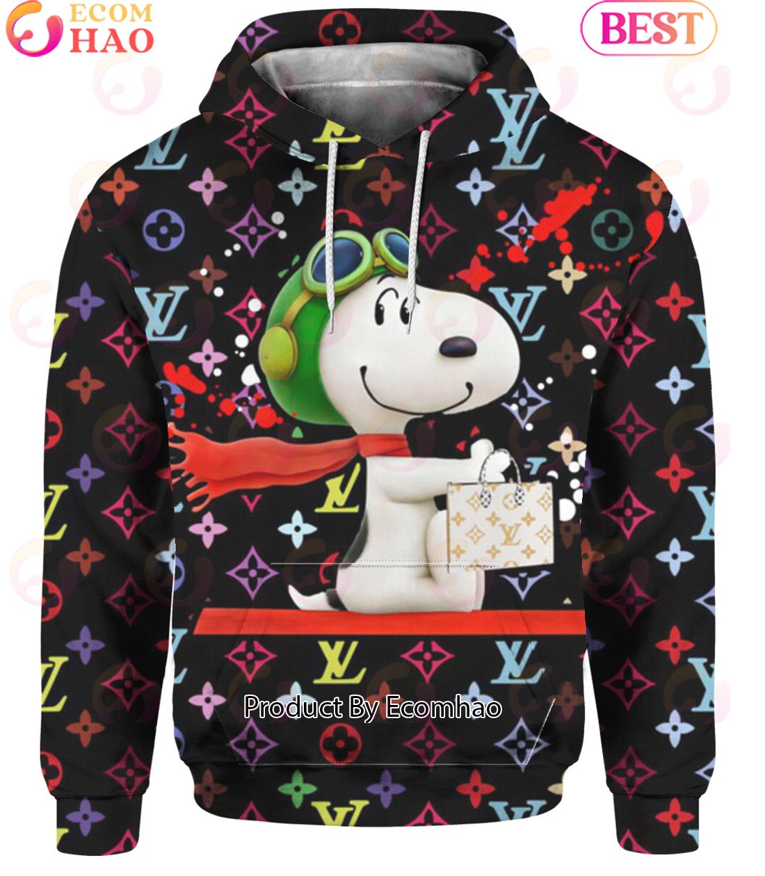 Snoopy Louis Vuitton Hoodie Luxury Items