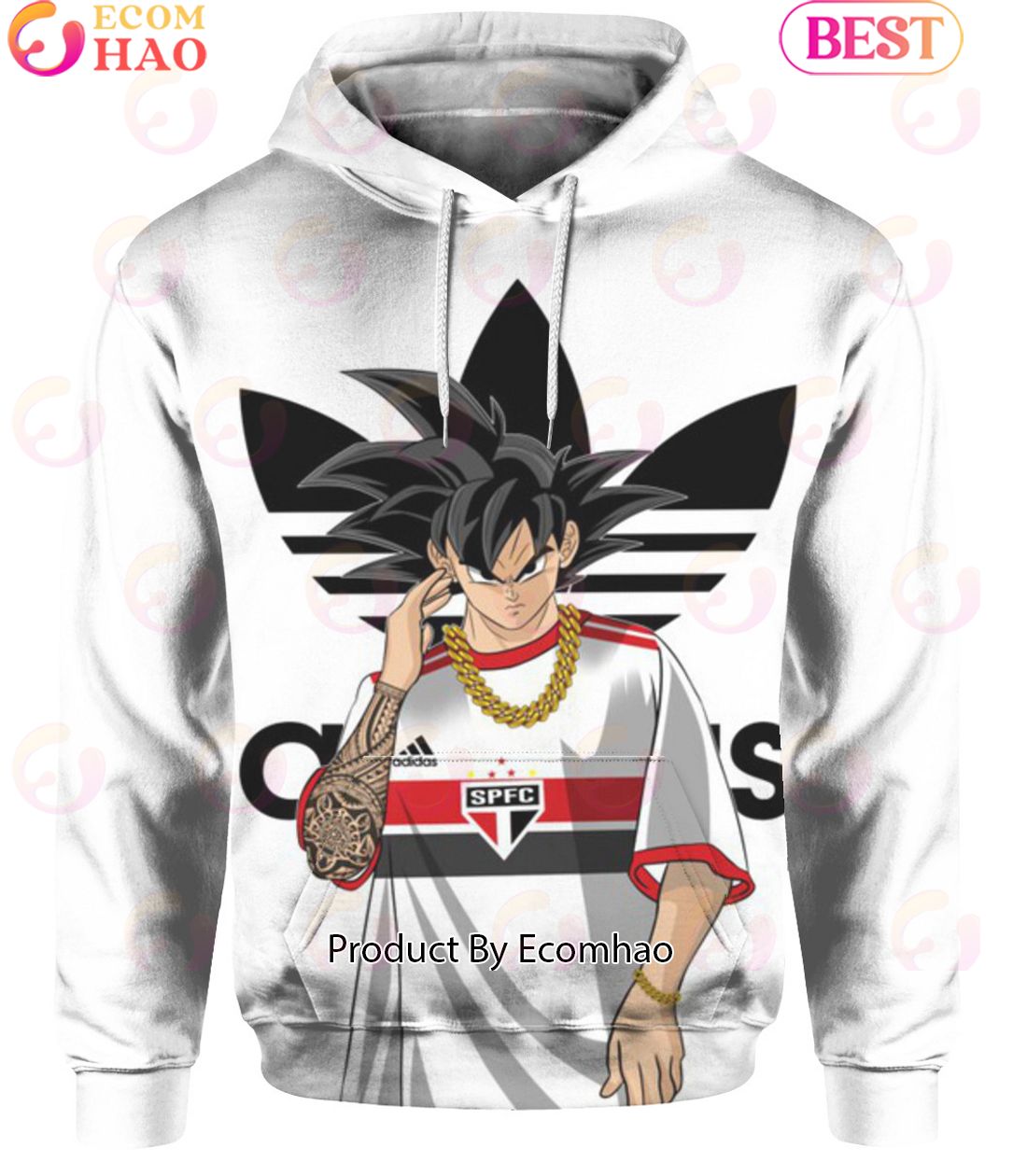 Son Goku Adidas Dragon Ball Hoodie Luxury Items