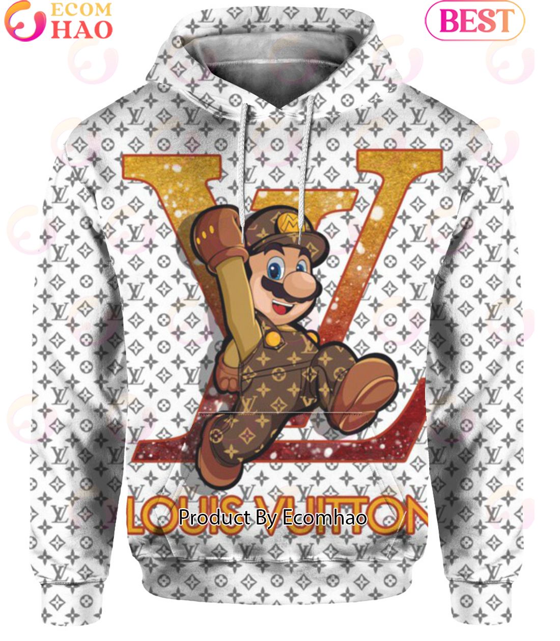 Super Mario Louis Vuitton Hoodie Luxury Items