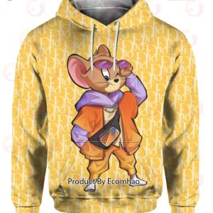 Tom & Jerry Cartoon Jerry Streetstyle Dior Hoodie