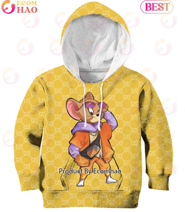 Tom & Jerry Cartoon Jerry Streetstyle Gucci Hoodie