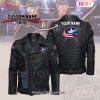 NHL Colorado Avalanche Belt Solid Zipper Street Leather Jacket