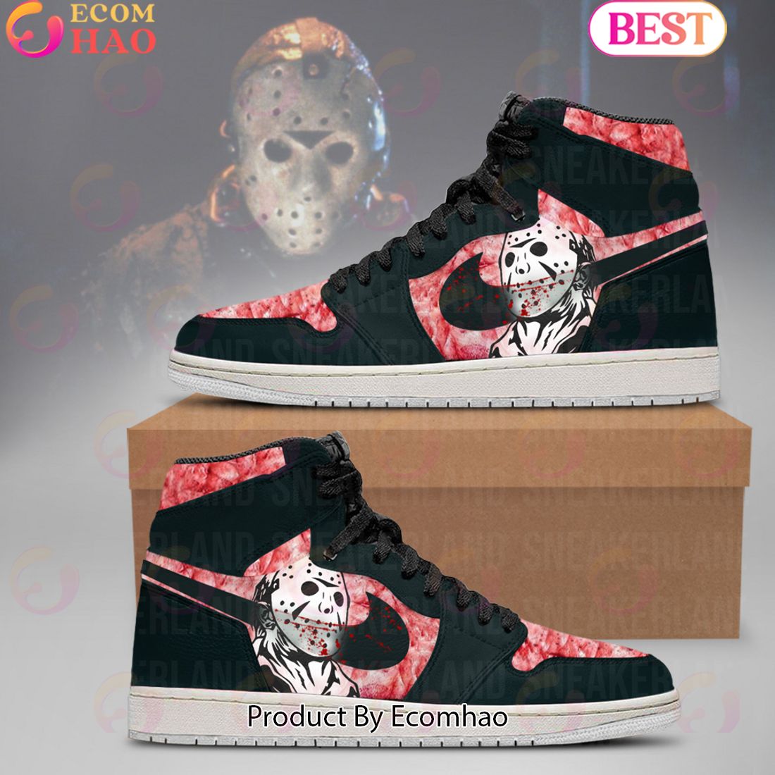Personalized Jason Voorhees Halloween Air Jordan 13 Shoes
