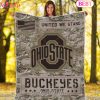 NCAA Notre Dame Fighting Irish Army Camo Fleece Blanket