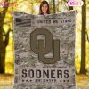 NCAA Oklahoma State Cowboys Army Camo Fleece Blanket NCAA Oklahoma State Cowboys Army Camo Fleece Blanket