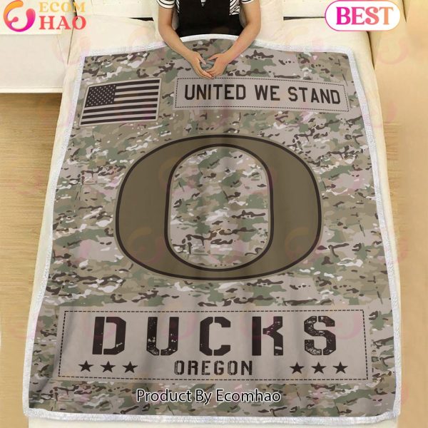 NCAA Oregon Ducks Army Camo Fleece Blanket