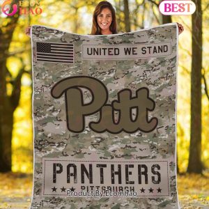 NCAA Pittsburgh Panthers Army Camo Tide Blanket