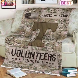 NCAA Tennessee Volunteers Army Camo Fleece Blanket
