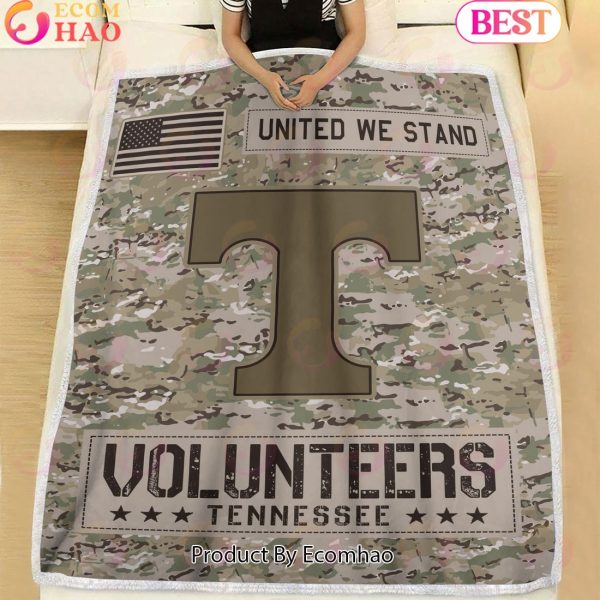 NCAA Tennessee Volunteers Army Camo Fleece Blanket