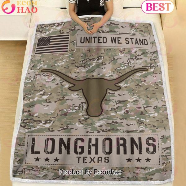 NCAA Texas Longhorns Army Camo Fleece Blanket