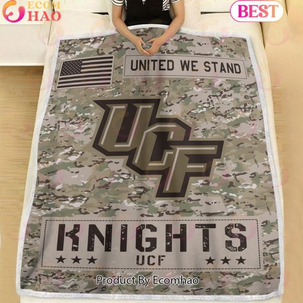 NCAA UCF Knights Army Camo Fleece Blanket