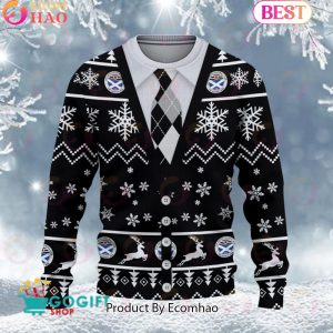 Ayr United F.C. Vest Design Ugly Christmas Sweater