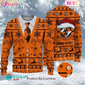 Dundee United F.C. Vest Design Ugly Christmas Sweater