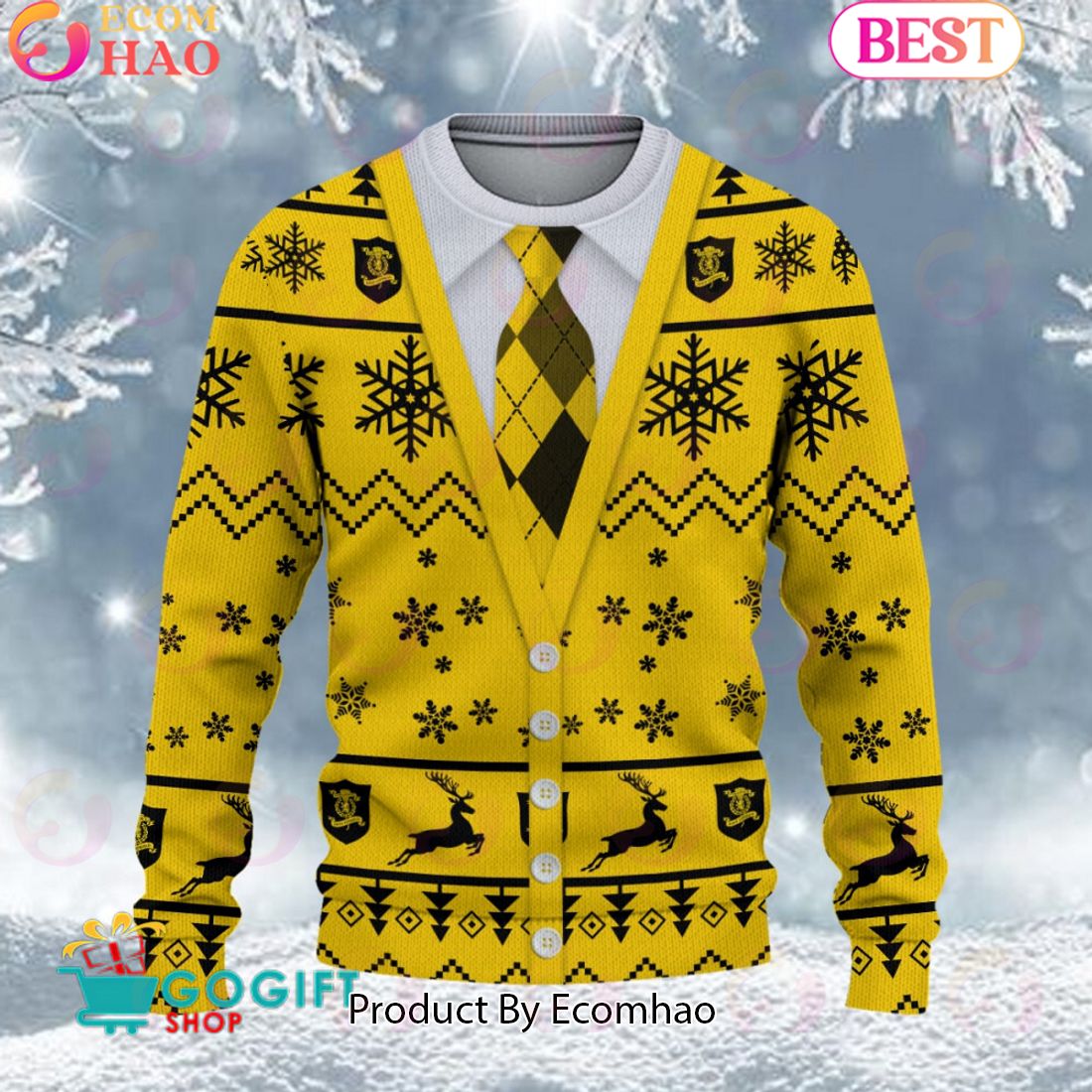 Livingston F.C. Vest Design Ugly Christmas Sweater