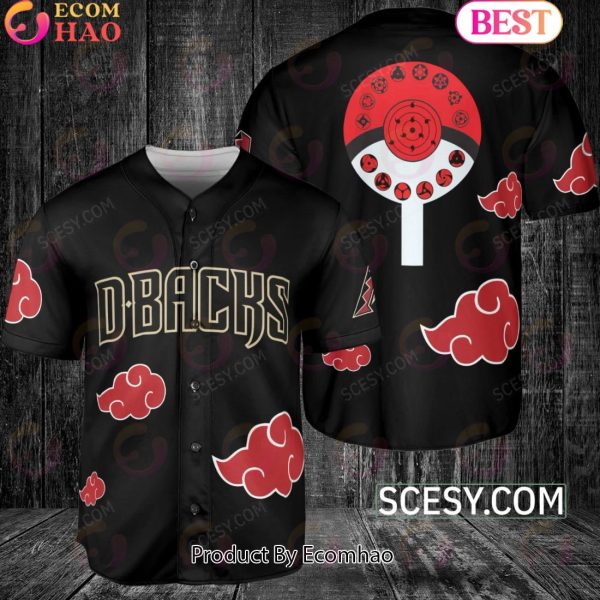 Arizona Diamondbacks Naruto Anime Akatsuki Baseball Jersey No Piping