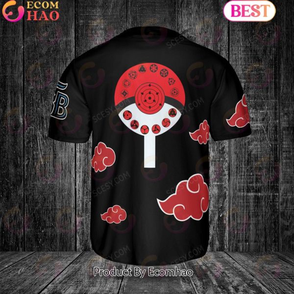 Tampa Bay Rays Naruto Anime Akatsuki Baseball Jersey No Piping