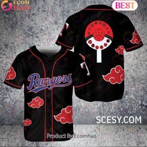 Texas Rangers Naruto Anime Akatsuki Baseball Jersey No Piping
