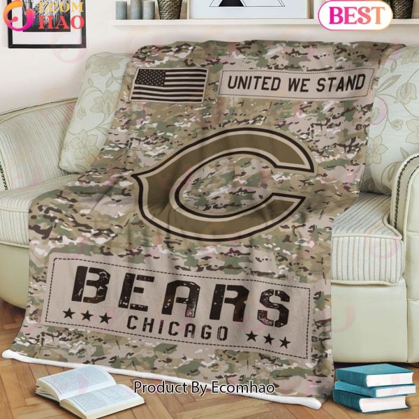 NFL Chicago Bears Army Camo Fleece Blanket