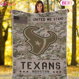 NFL Houston Texans Army Camo Fleece Blanket