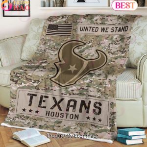NFL Houston Texans Army Camo Fleece Blanket