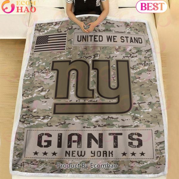 NFL New York Giants Army Camo Fleece Blanket