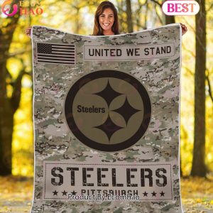 NFL Pittsburgh Steelers Army Camo Fleece Blanket