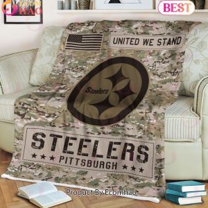 NFL Pittsburgh Steelers Army Camo Fleece Blanket
