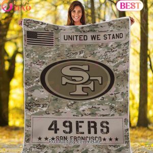 NFL San Francisco 49ers Army Camo Fleece Blanket