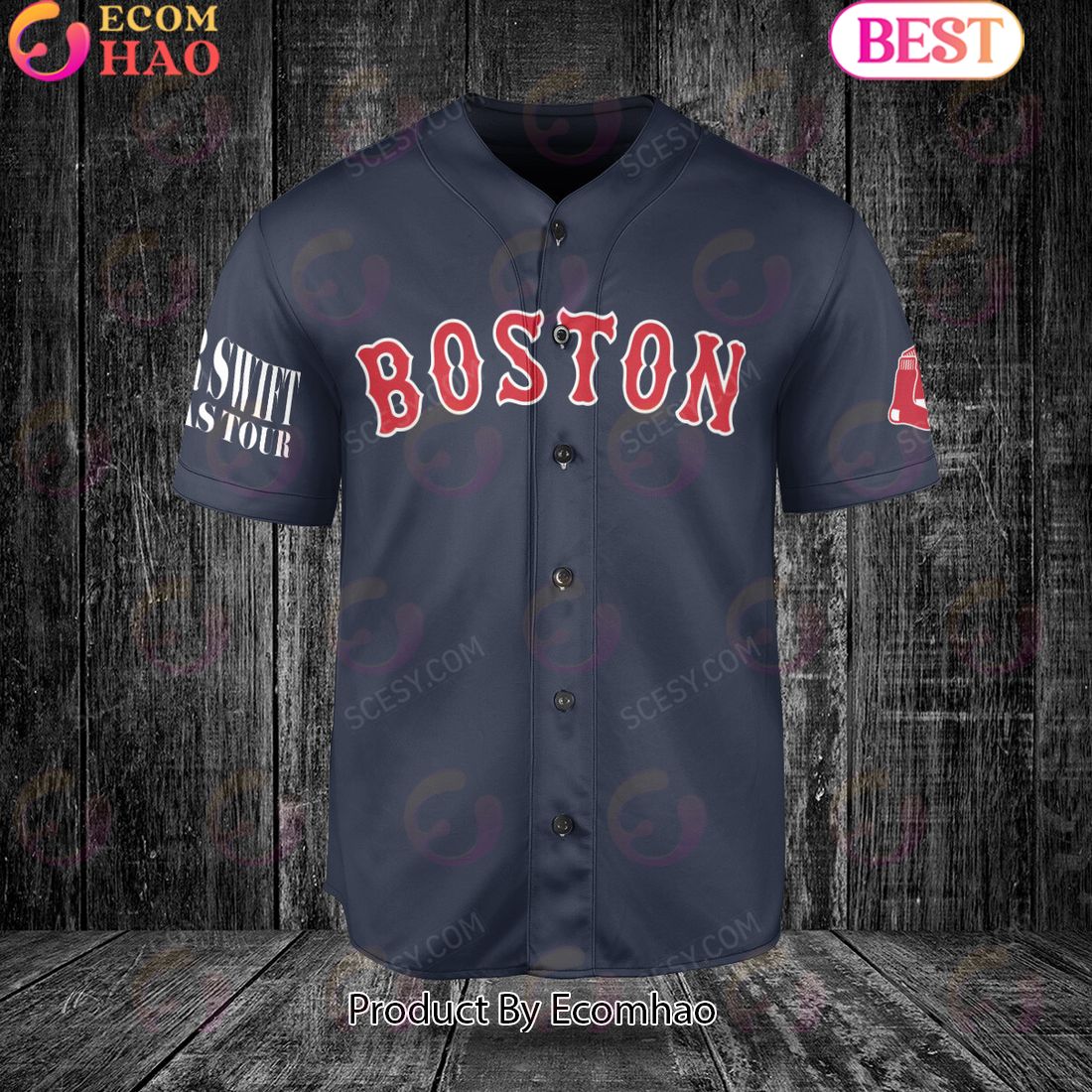 Boston Red Sox Taylor Swift Baseball Jersey Navy