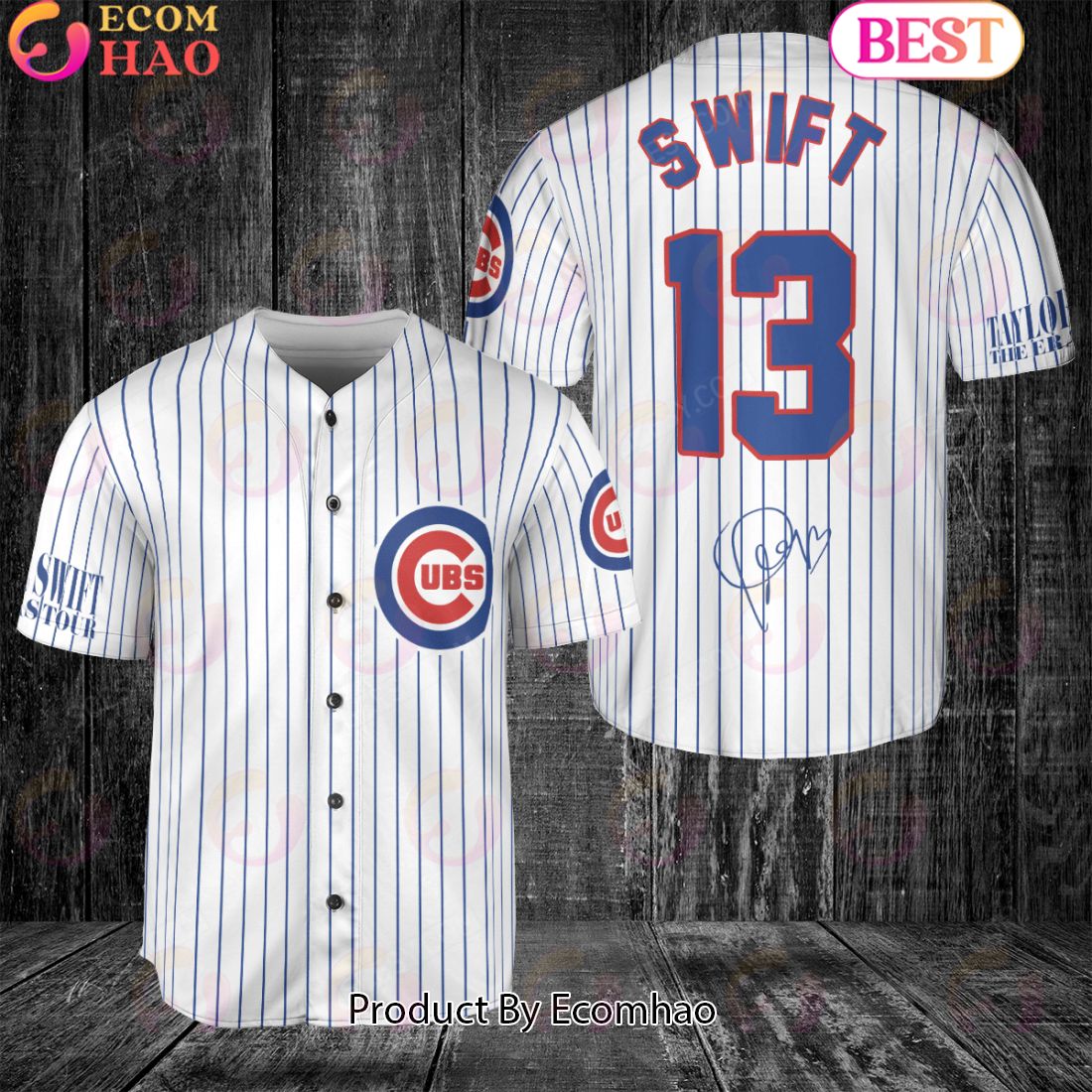 Chicago Cubs Taylor Swift x Chicago Cubs Baseball Jersey