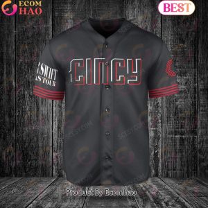 Cincinnati Reds HP Marauder's Map Baseball Jersey - Black - Scesy