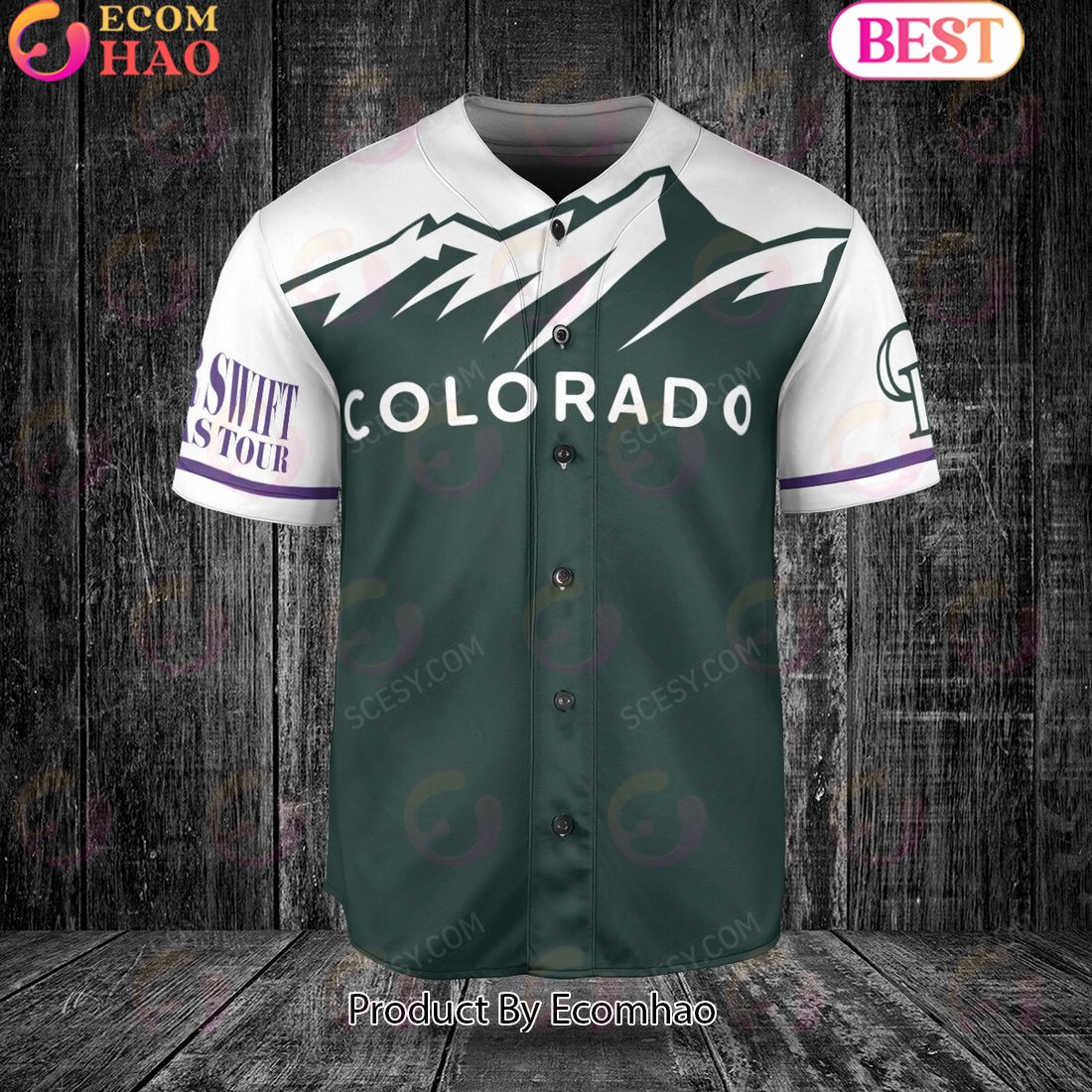 Colorado Rockies Taylor Swift Green Baseball Jersey