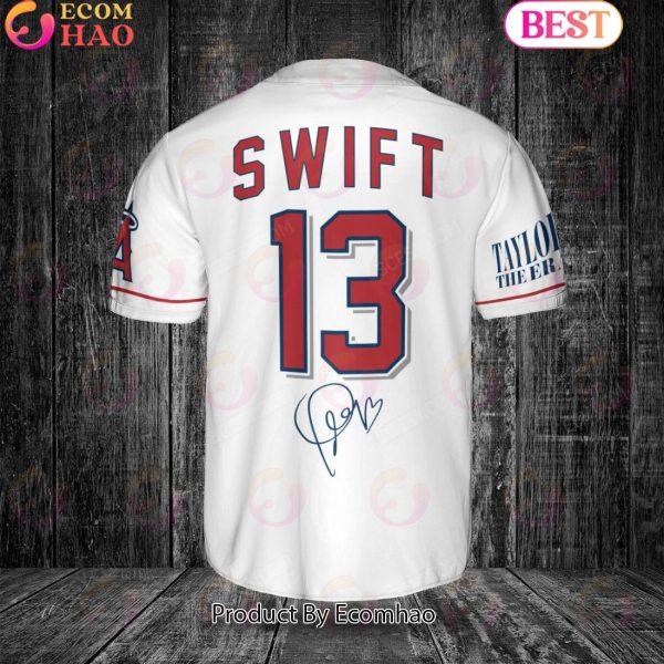 Los Angeles Angels Taylor Swift Baseball Jersey White