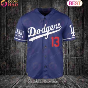 LA Dodgers Taylor Swift Baseball Jersey - Gray - Scesy