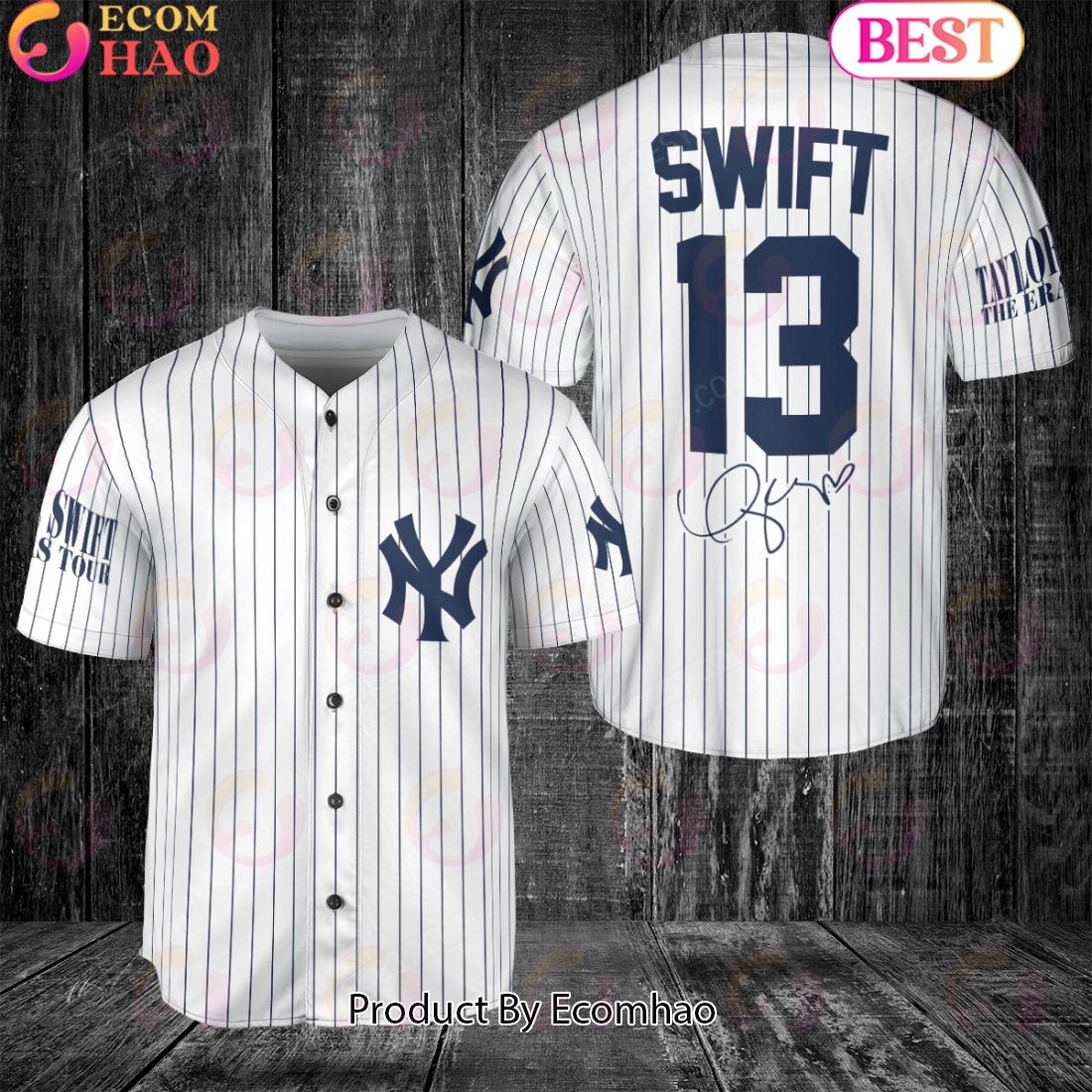 New York Yankees Taylor Swift New York Yankees Baseball Jersey 13