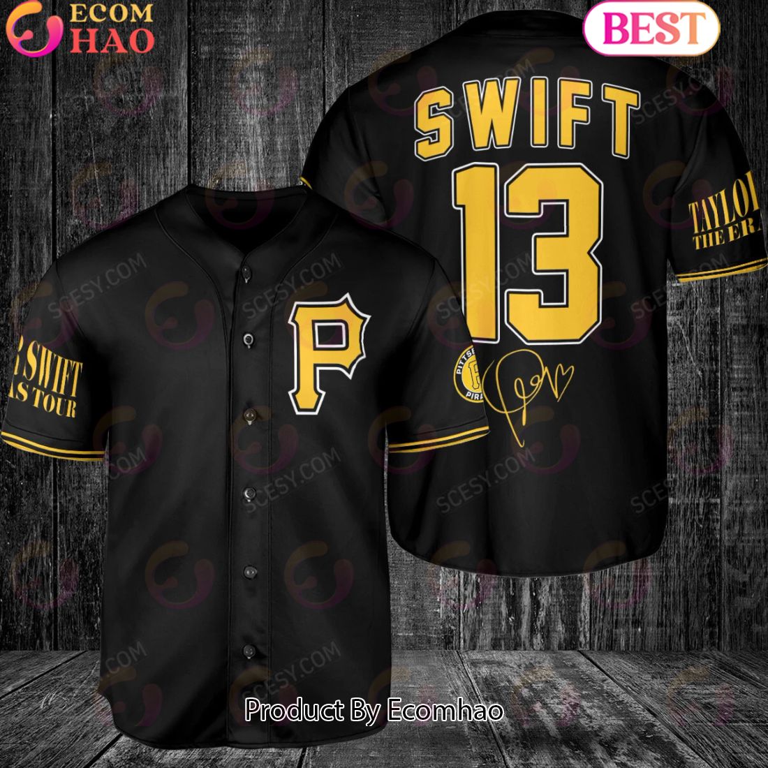 Pittsburgh Pirates Taylor Swift x Pittsburgh Pirates Baseball Jersey B