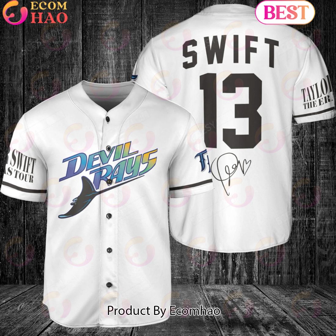 Seattle Mariners Taylor Swift x Seattle Mariners Baseball Jersey B