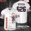 Cincinnati Bengals Lilo And Stitch Baseball Jersey Black