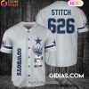Cleveland Browns Lilo And Stitch Baseball Jersey Orange