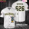 Houston Texans Lilo And Stitch Baseball Jersey Forest Green Camouflage
