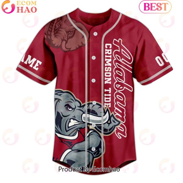 Personalized Alabama Crimson Tide Roll Tide Baseball Jersey