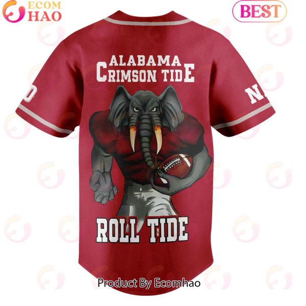Personalized Alabama Crimson Tide Roll Tide Baseball Jersey