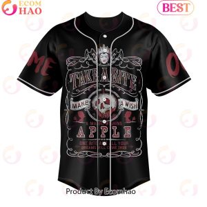 Personalized Evil Queen Take A Bite Make A Wish Baseball Jersey