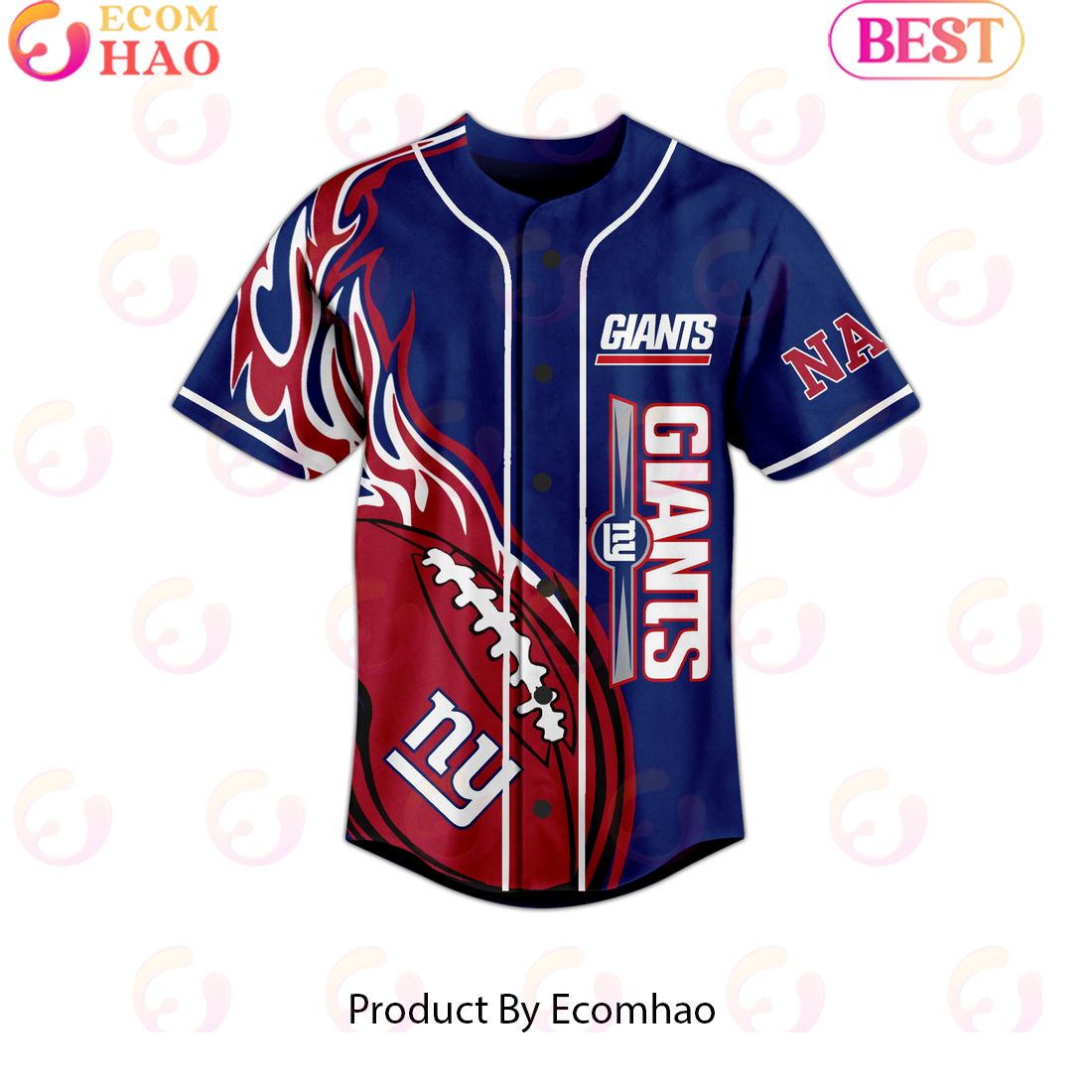 Personalized New York Giants We Win Our Way Baseball Jersey