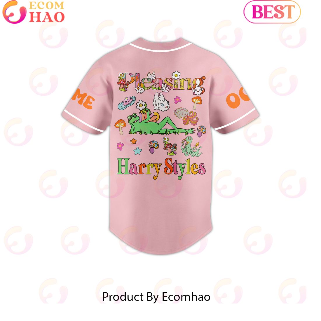 Personalized Shroom Bloom Pleasing Harry Styles Baseball Jersey