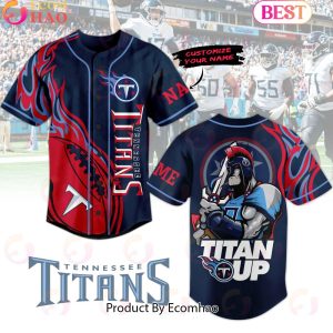 Personalized Tennessee Titans Titan Up Baseball Jersey